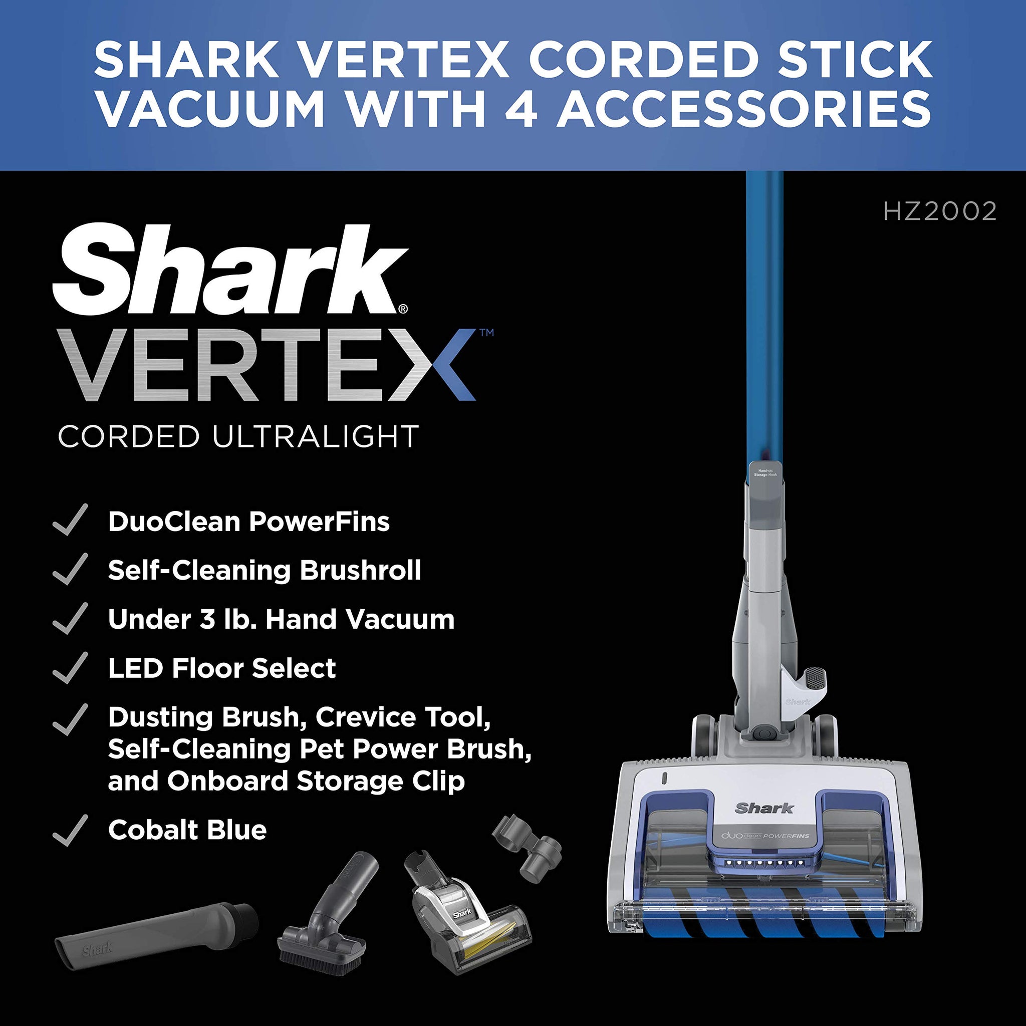 Shark HV322 Rocket Deluxe Pro Lightweight Vacuum for Pet Hair