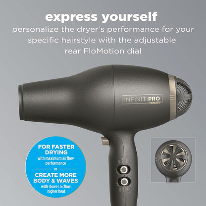 InfinitiPRO Conair FloMotion Pro Hair Dryer Adjustable Airflow