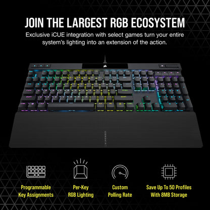 Corsair K70 RGB Pro Mechanical Gaming Keyboard With Hyper Polling