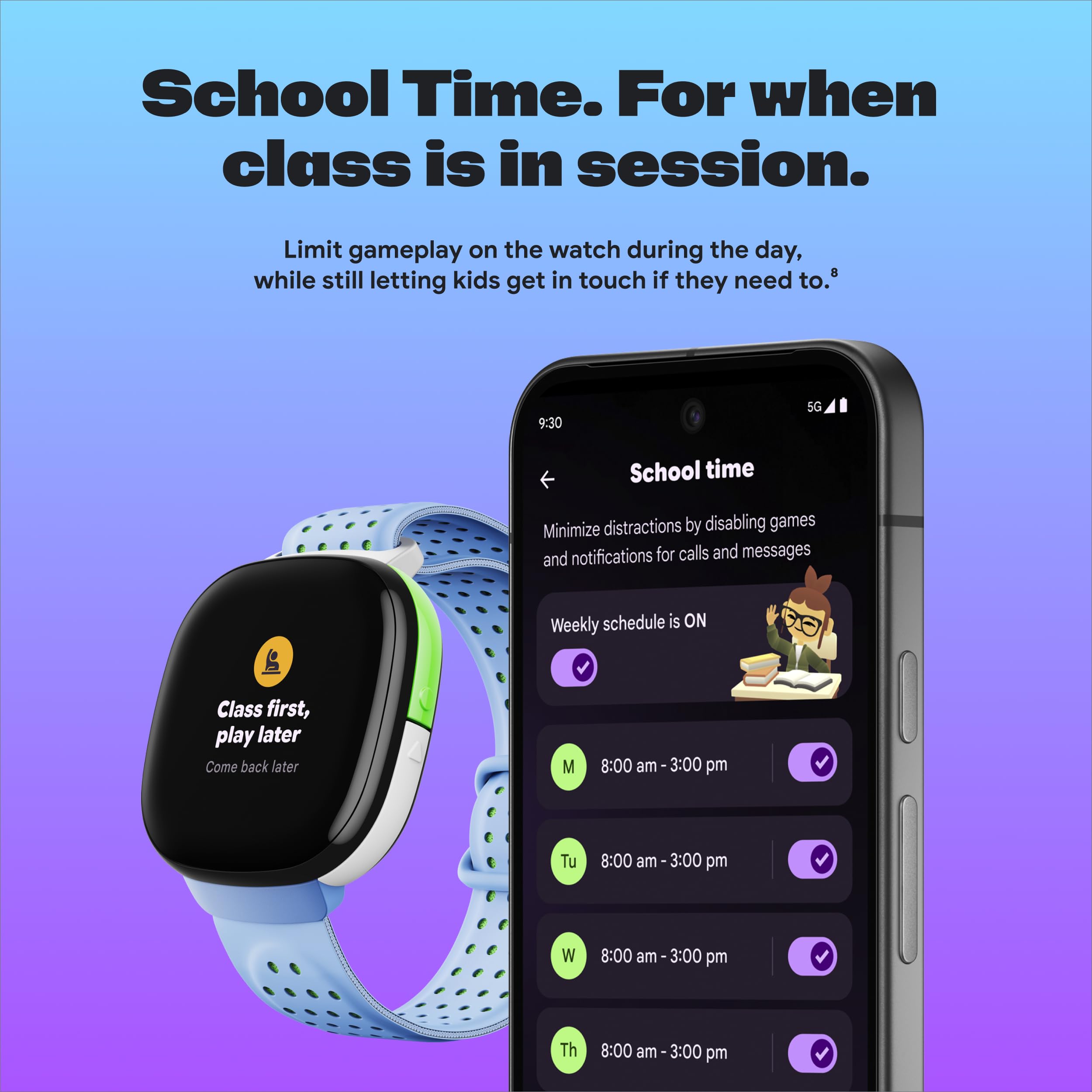 Fitbit Ace LTE Kids Smartwatch With Safe GPS And Calls