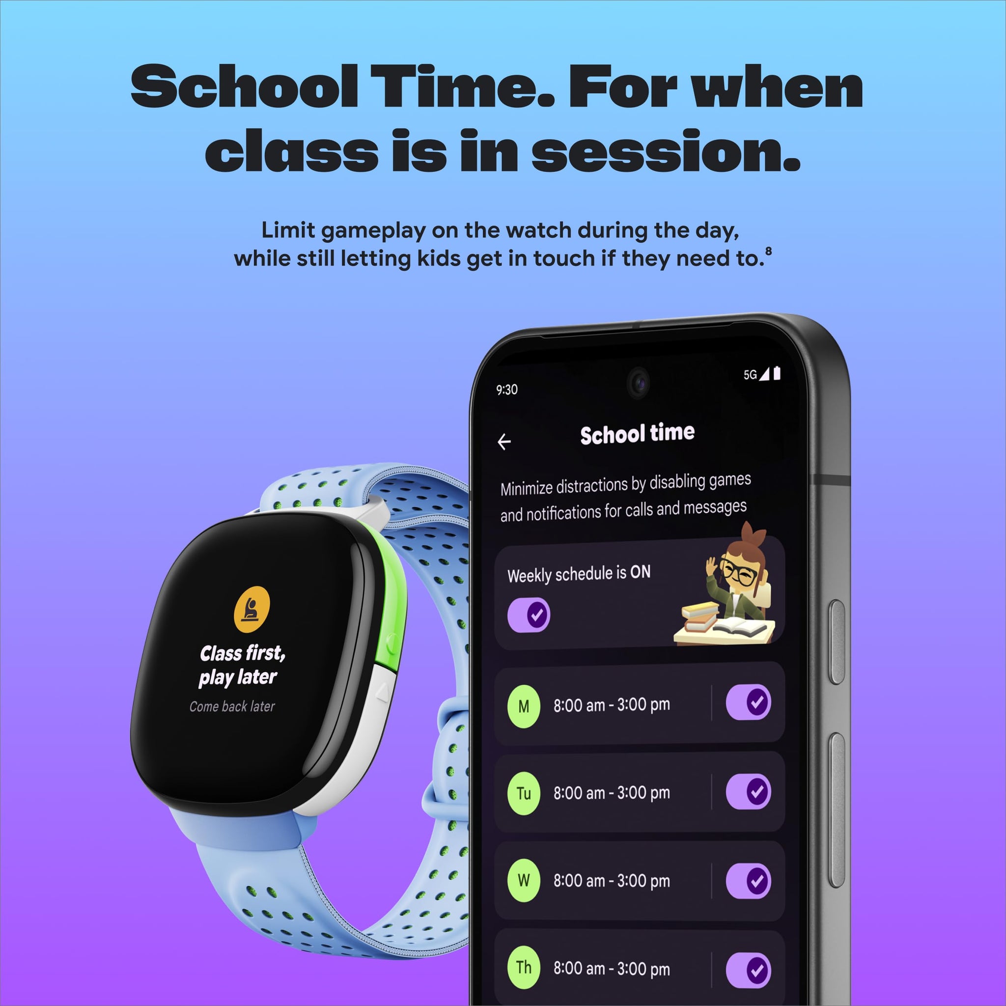 Fitbit Ace LTE Kids Smartwatch With Safe GPS And Calls