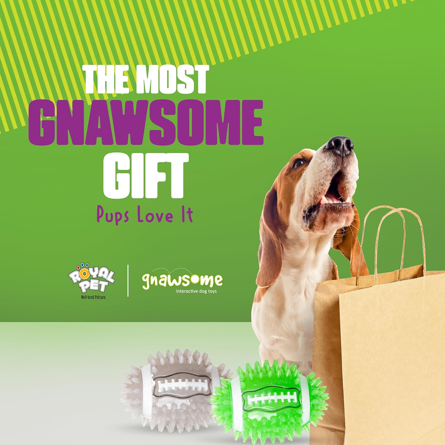 Durable Spiky Squeak Football Toy for Dogs