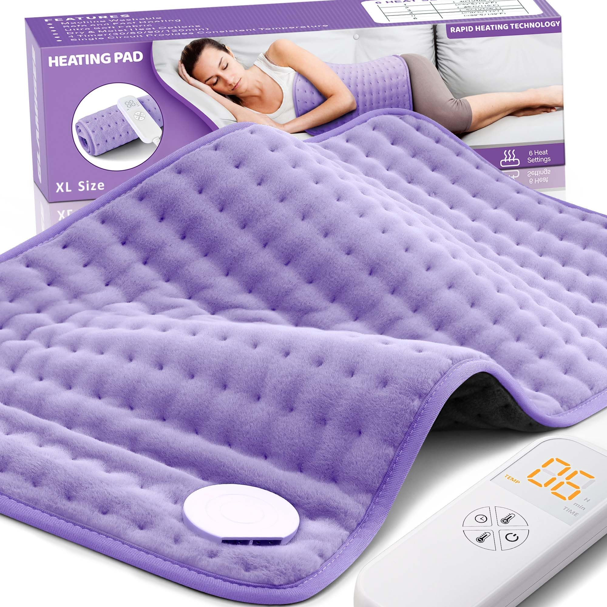 Electric Heating Pad for Back Pain Relief with Auto Off