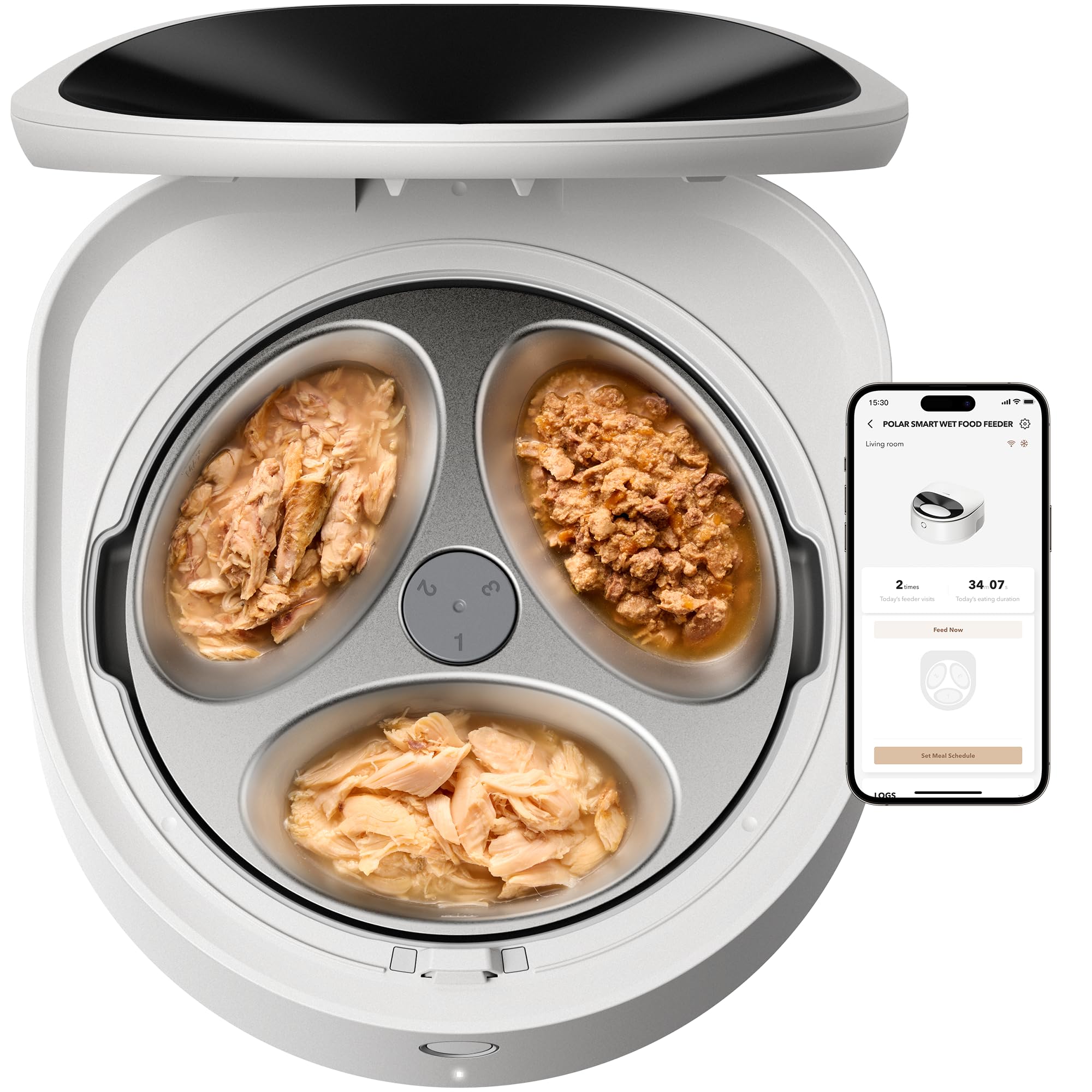 Automatic Cat Feeder with Refrigerated Fresh Meals