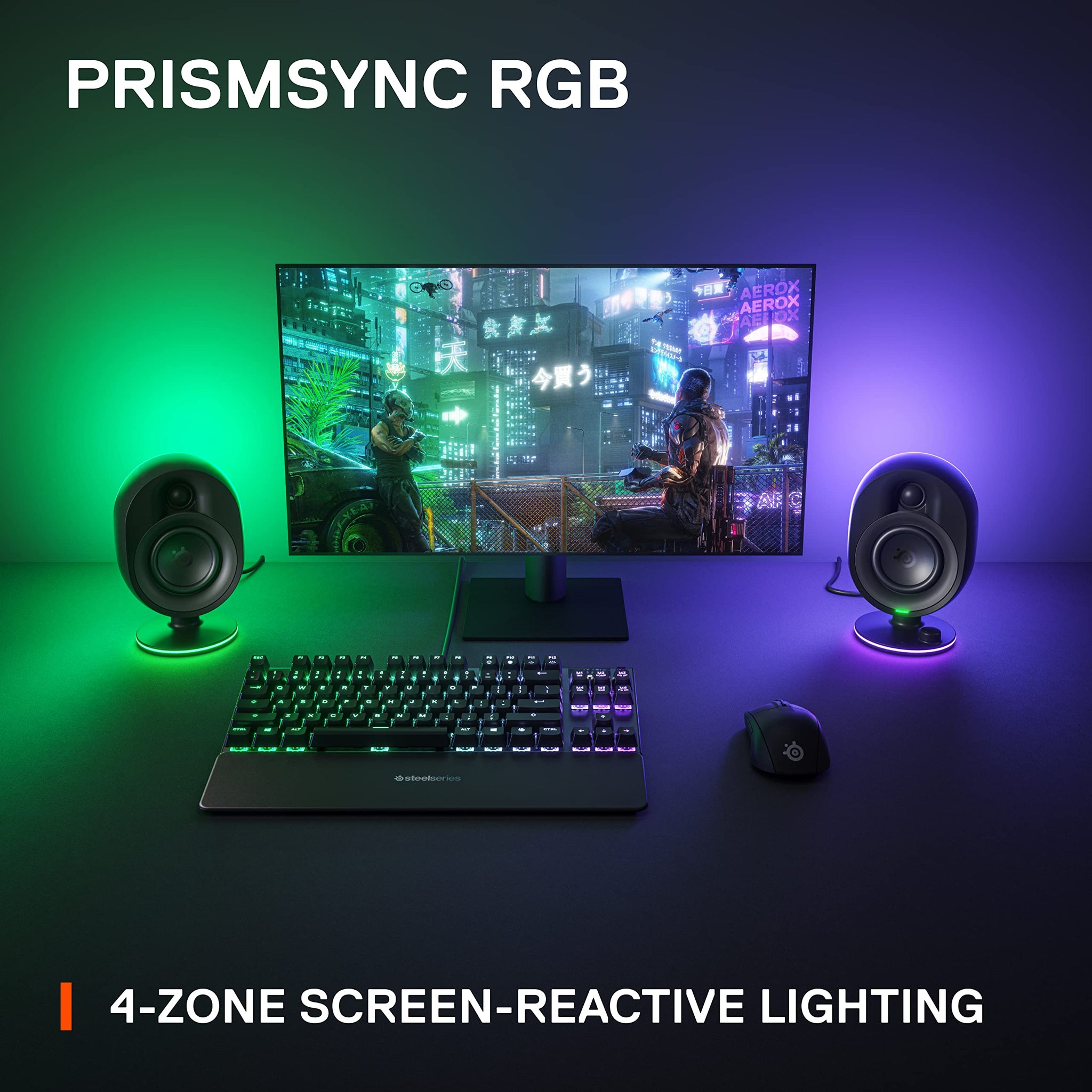 SteelSeries Arena 3 Gaming Speakers with Immersive Audio