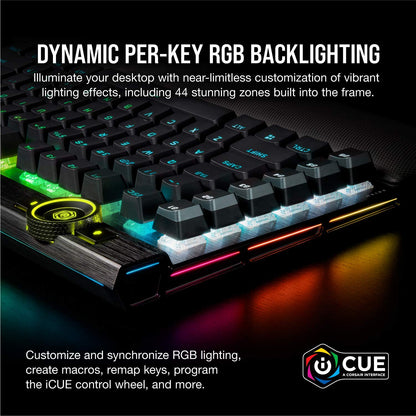 Corsair K100 RGB Gaming Keyboard with Hyper-Processing Technology