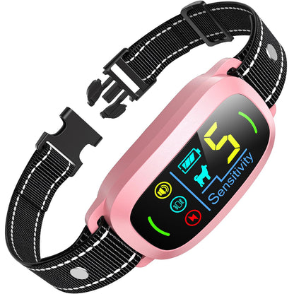 Rechargeable Dog Bark Collar with Adjustable Sensitivity Levels