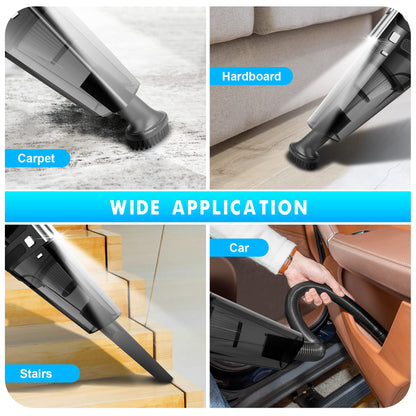 Handheld Cordless Vacuum 11000Pa Rechargeable for Car