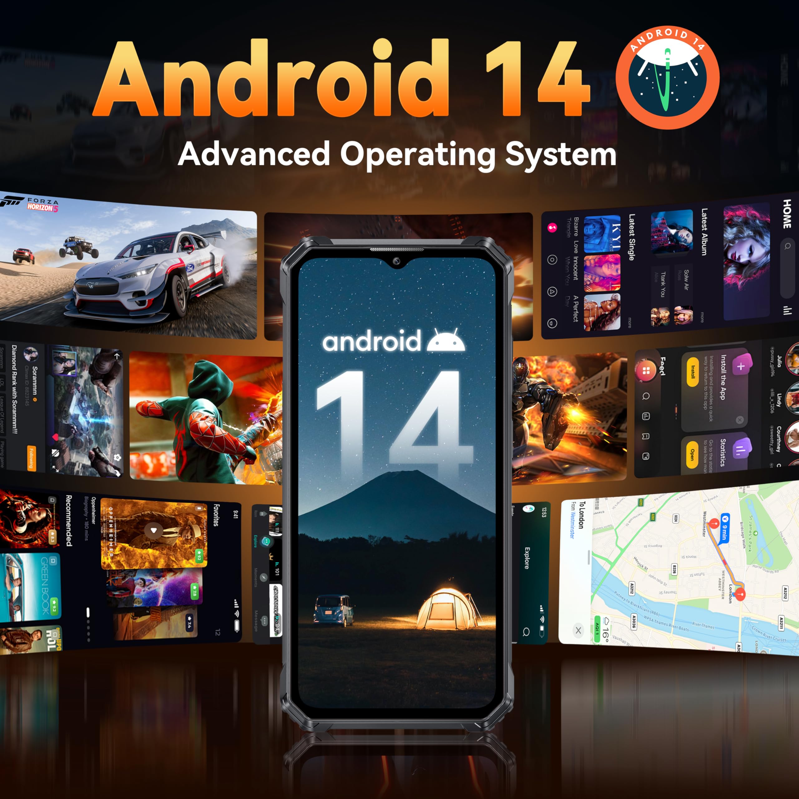 OUKITEL G1 Rugged Smartphone with Massive Battery Life