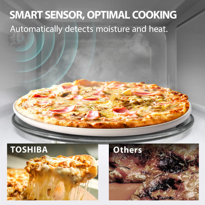 Toshiba Small Countertop Microwave with Child Lock Feature