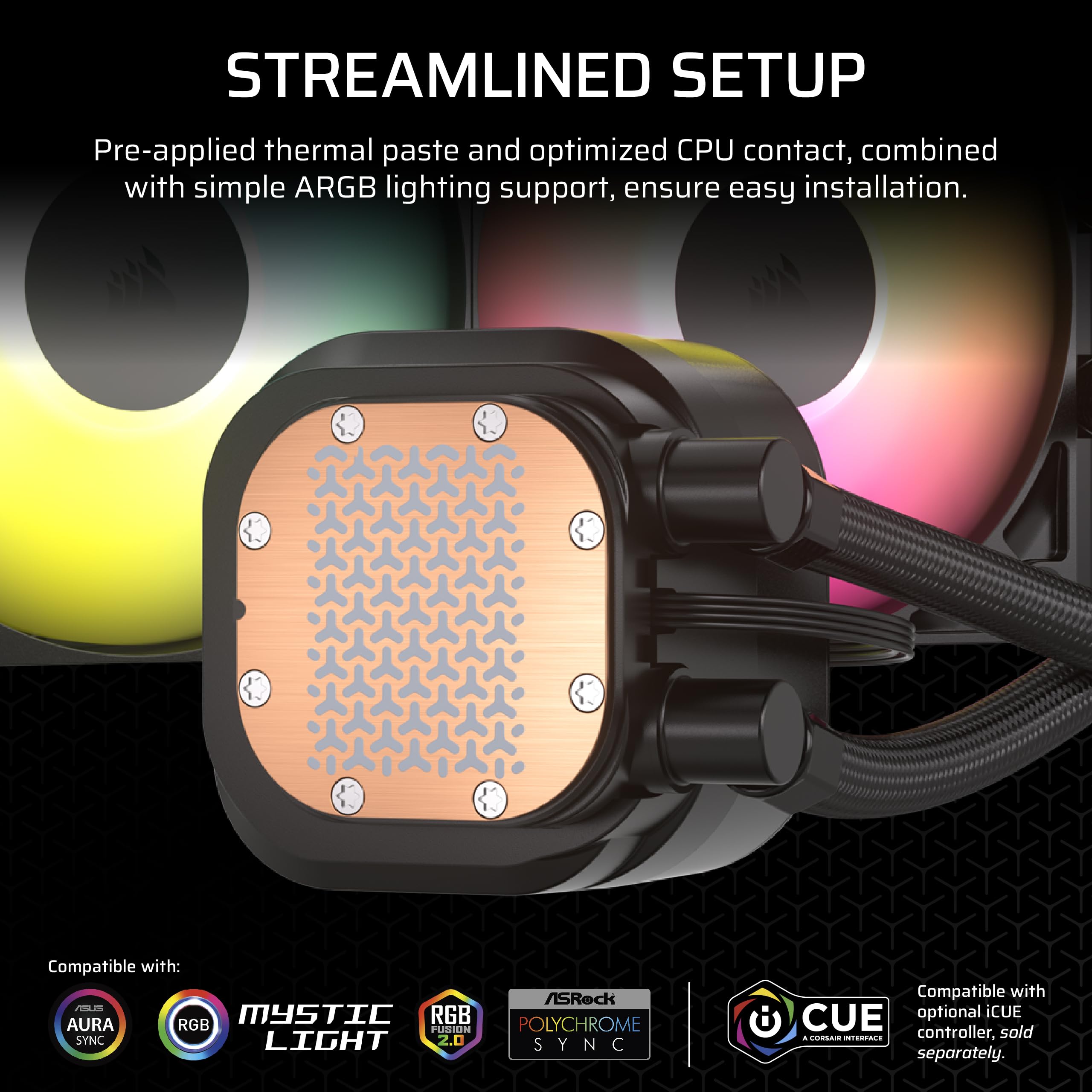 Corsair Nautilus 360 RS ARGB Liquid CPU Cooler