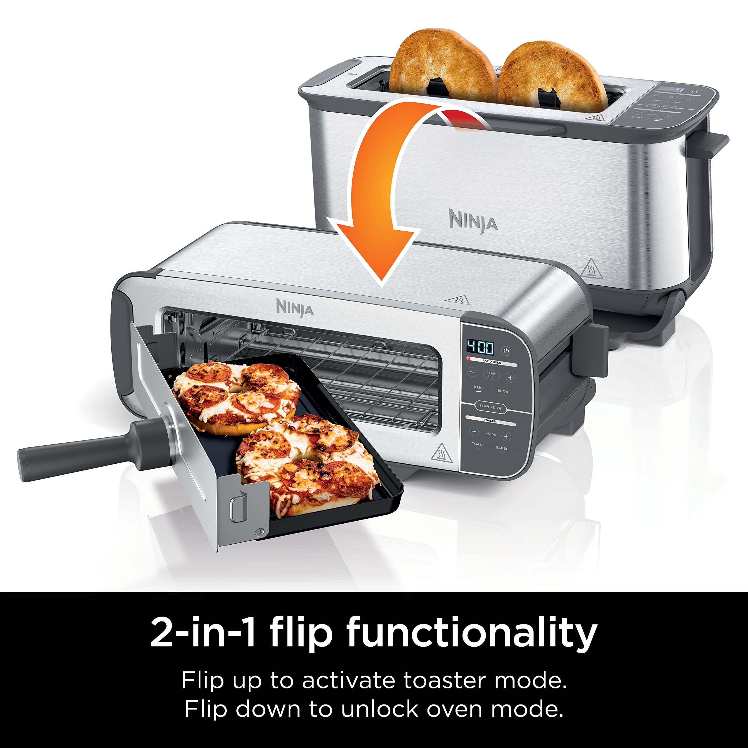 Ninja Foodi 2-in-1 Flip Toaster Versatile Oven