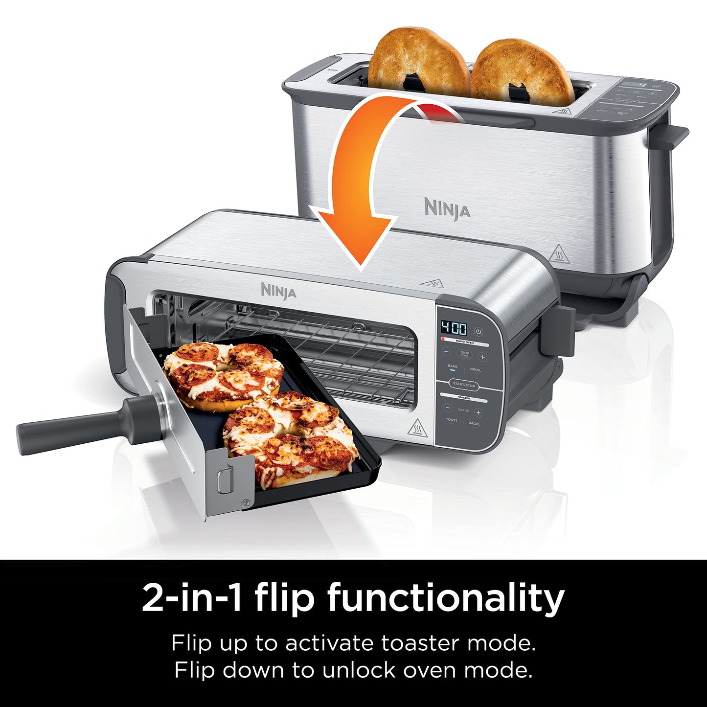 Ninja Foodi 2-in-1 Flip Toaster Versatile Oven