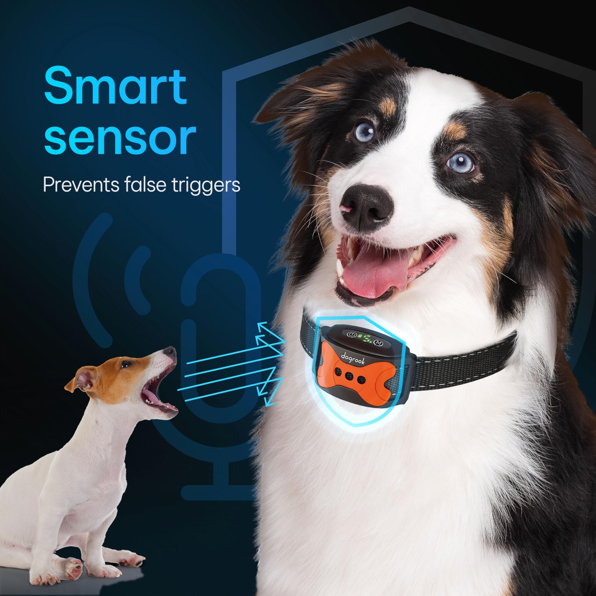 Rechargeable Dog Bark Collar with Beep and Vibration