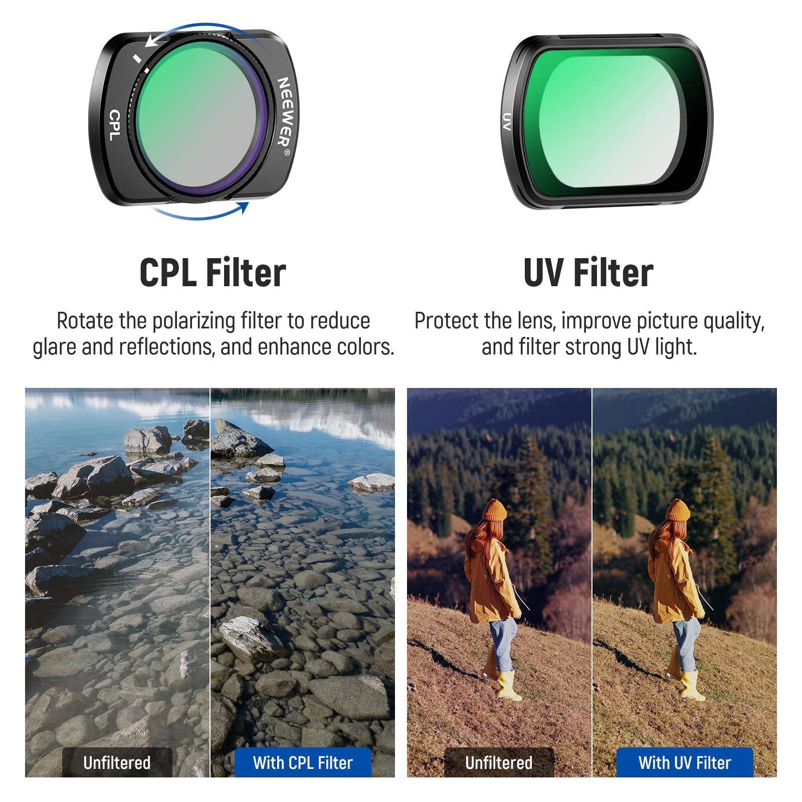 Neewer HD CPL ND Filter Kit for DJI OSMO Pocket