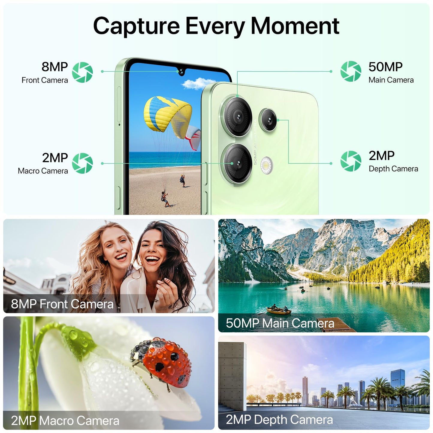 UMIDIGI G9 5G Android 14 Phone 12GB RAM 128GB ROM 50MP Camera 6.75 Inch 90Hz