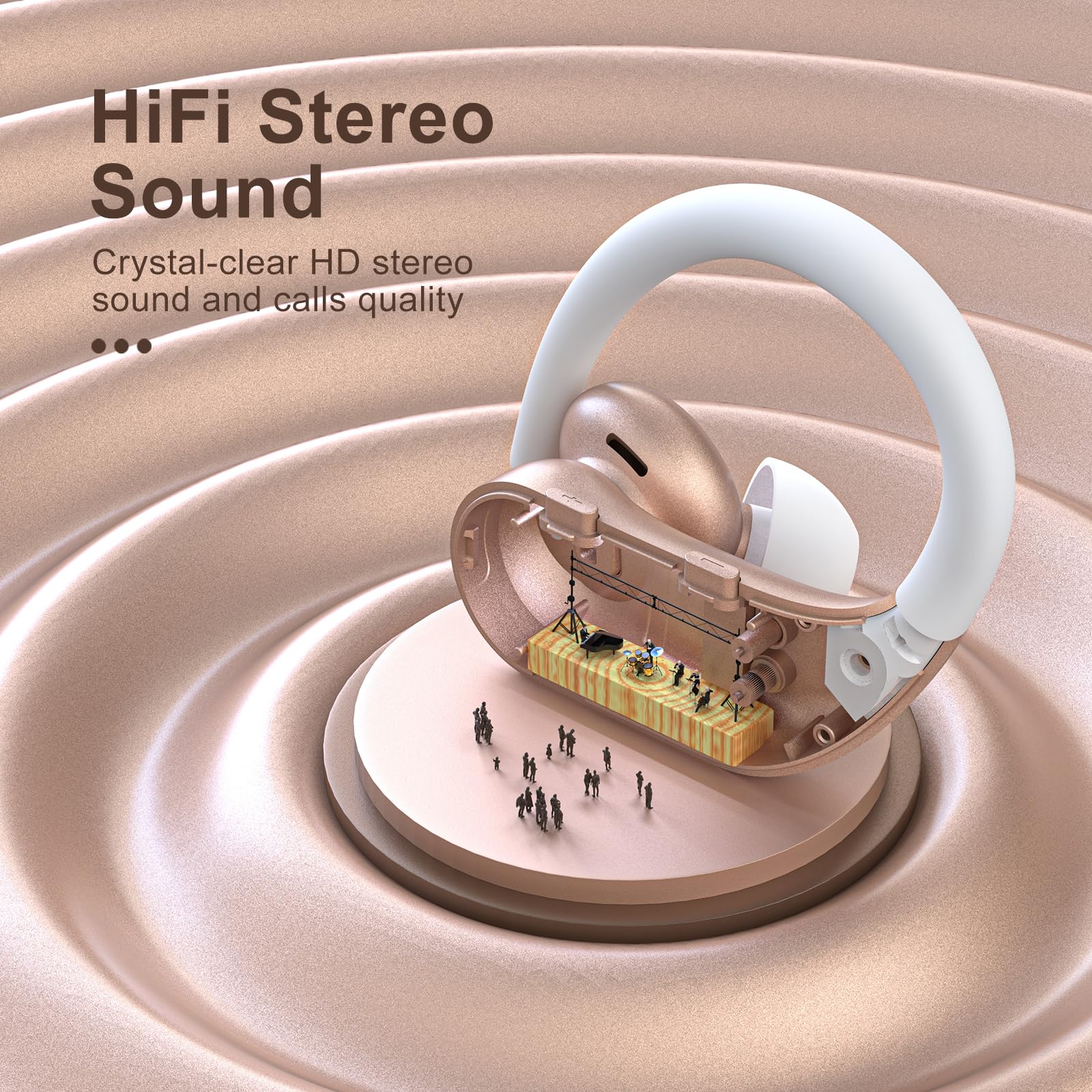 Wireless Earbuds with 130 Hours Playtime and Hi-Fi Sound