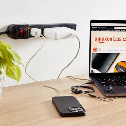 Amazon Basics Surge Protector Power Strip With LED Indicator