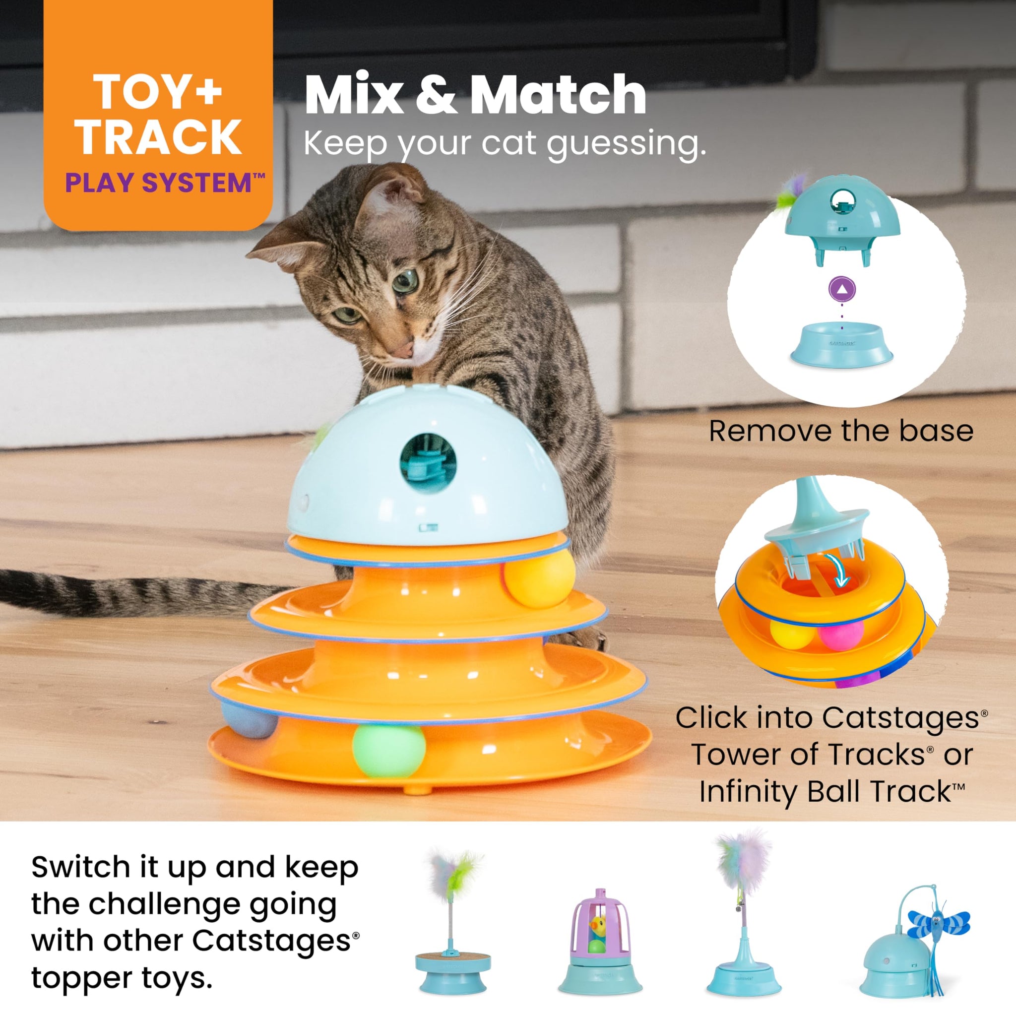 Interactive Flutter Dome Cat Toy for Indoor Play