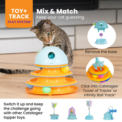 Interactive Flutter Dome Cat Toy for Indoor Play