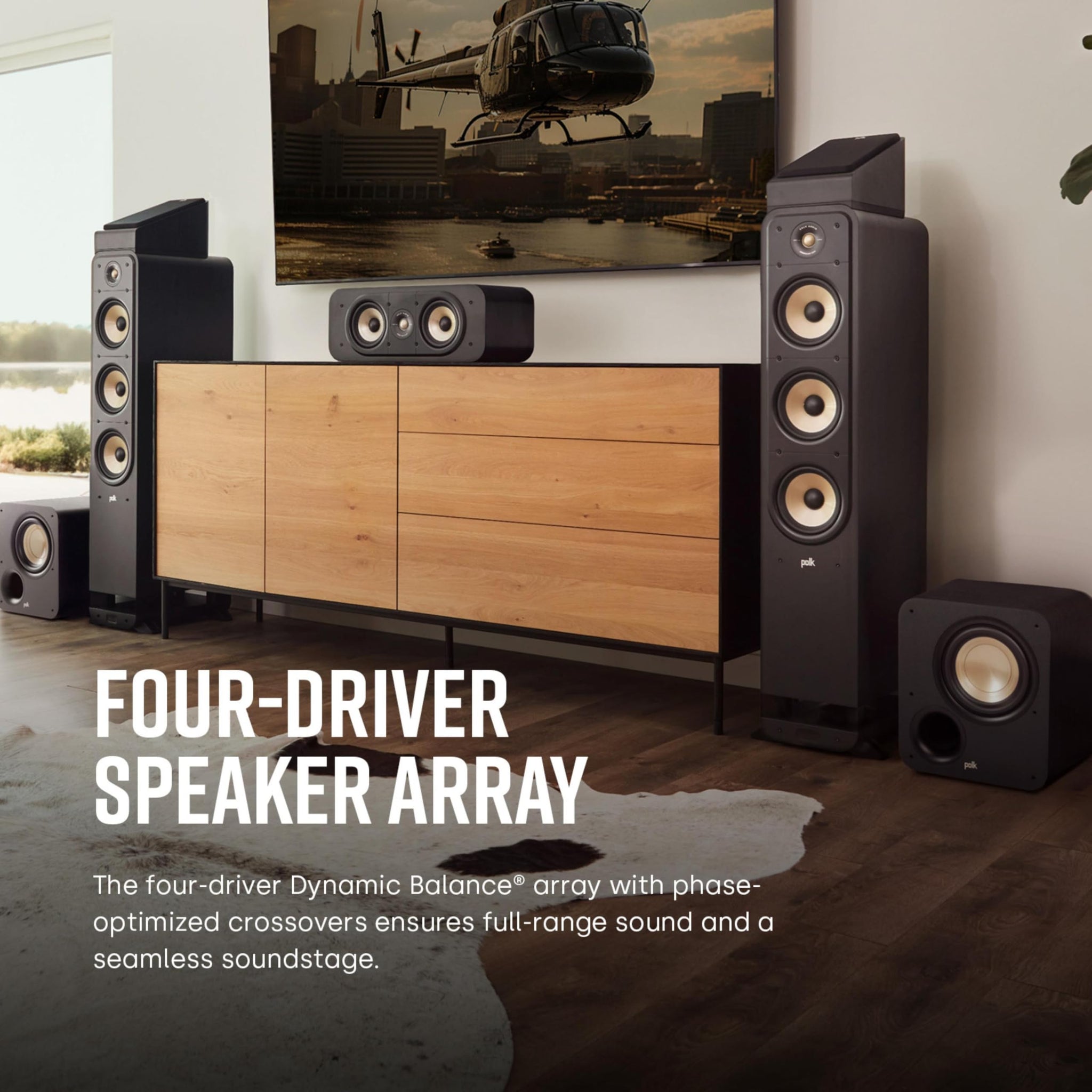 Polk Signature Elite ES50 Tower Speaker For High-Resolution Sound