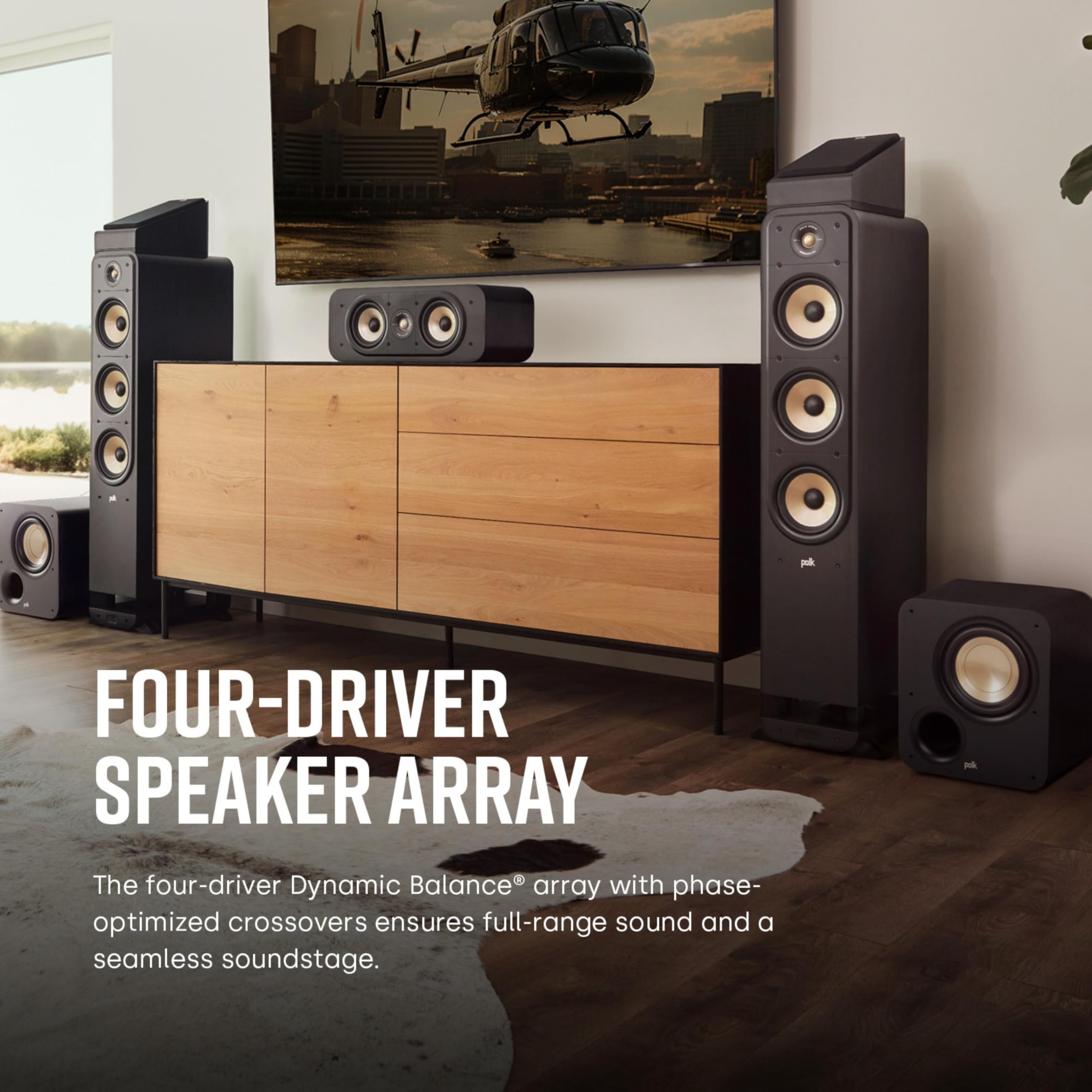 Polk Signature Elite ES50 Tower Speaker For High-Resolution Sound