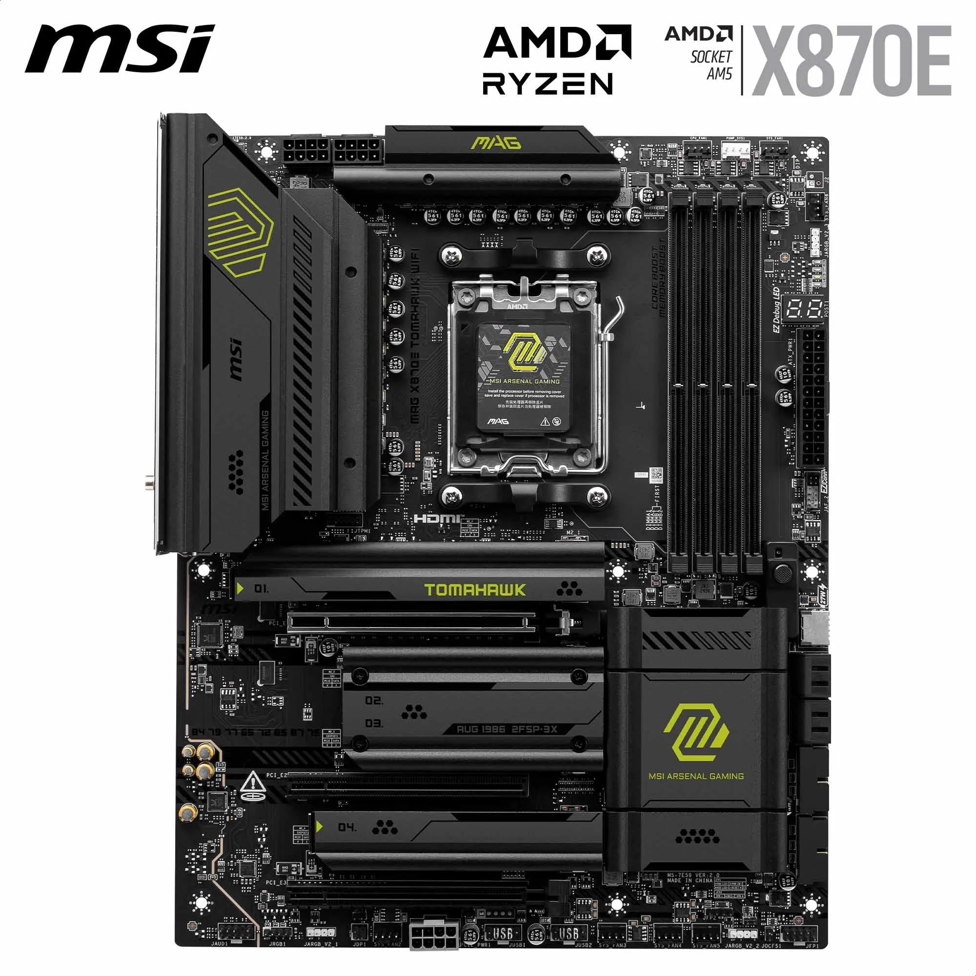 MSI MAG X870 Tomahawk WiFi Gaming Motherboard for AMD Ryzen