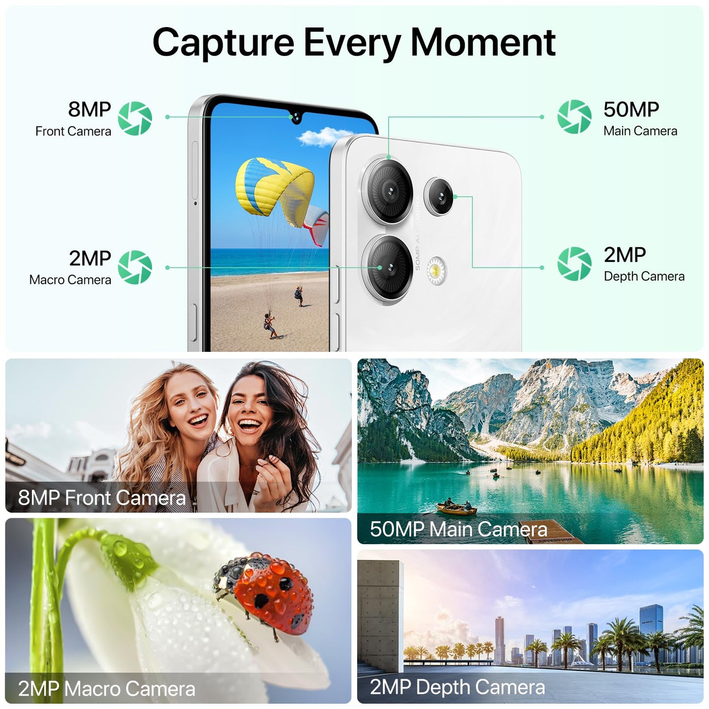 UMIDIGI G9 5G Android 14 Phone 12GB RAM 128GB ROM 50MP Camera 6.75 Inch 90Hz