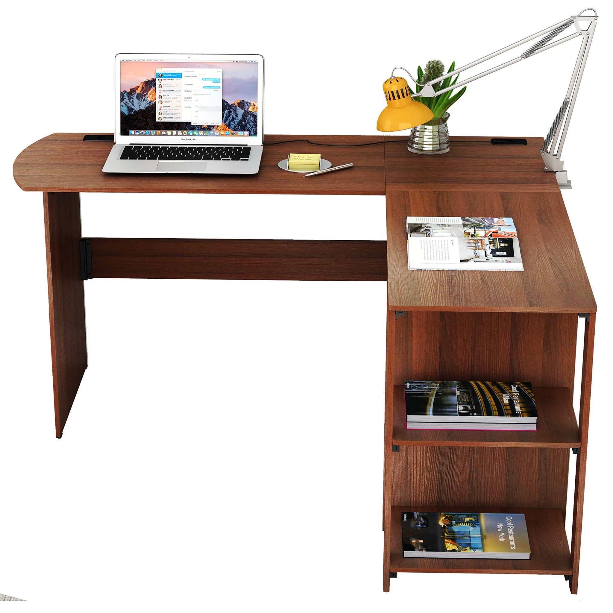 L Shaped Home Office Desk with Storage Solutions