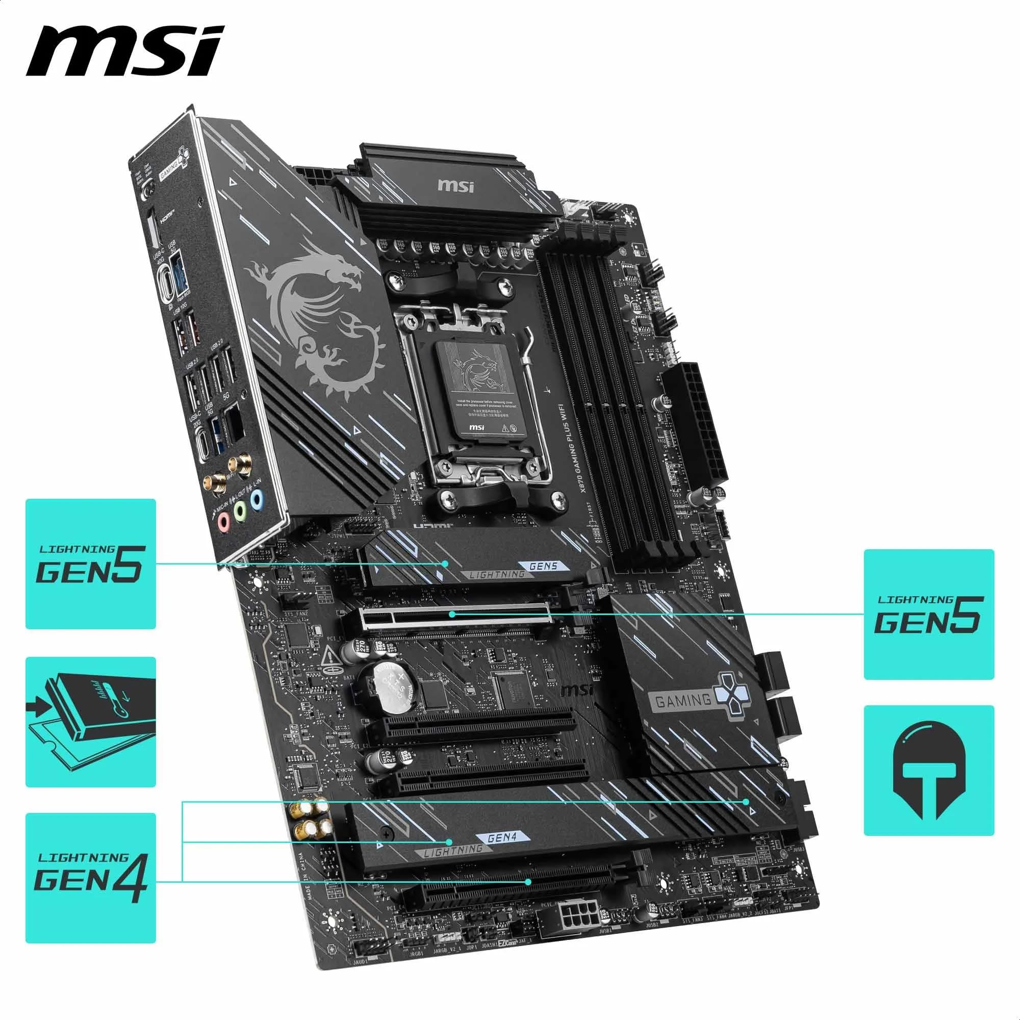 MSI MAG X870 Tomahawk WiFi Gaming Motherboard for AMD Ryzen