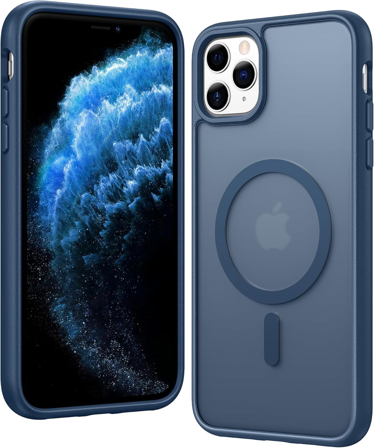 FNTCASE IPhone 16 Case Clear Magnetic MagSafe Screen Protector Drop Proof Rugged