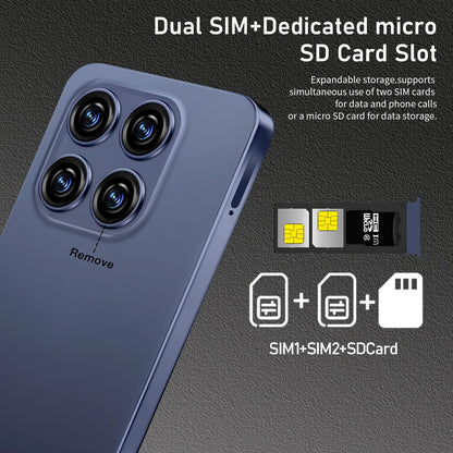 MMY 16PROMA X Unlocked Phone 6.99in HD Android 14 7000mAh 5G 16GB 512GB Deep Blue