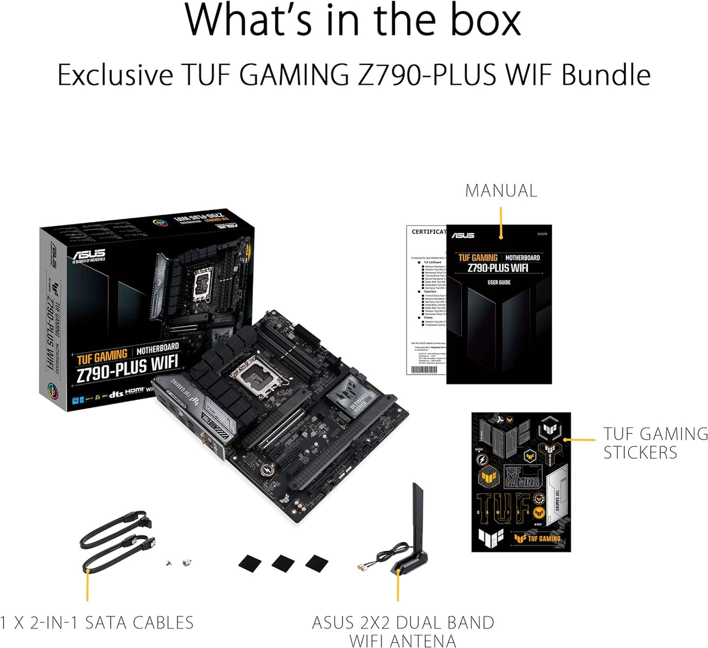 ASUS TUF Gaming Z790 Plus Motherboard with WiFi 6