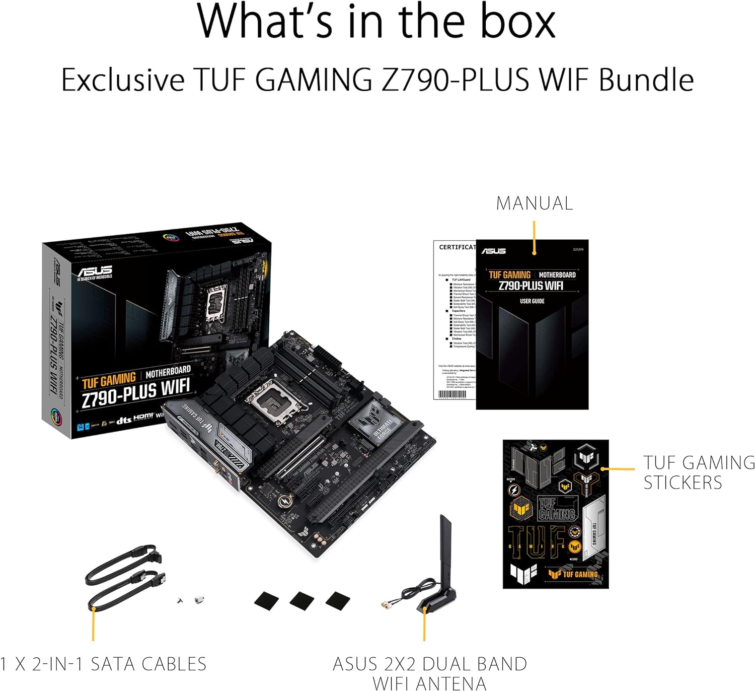 ASUS TUF Gaming Z790 Plus Motherboard with WiFi 6