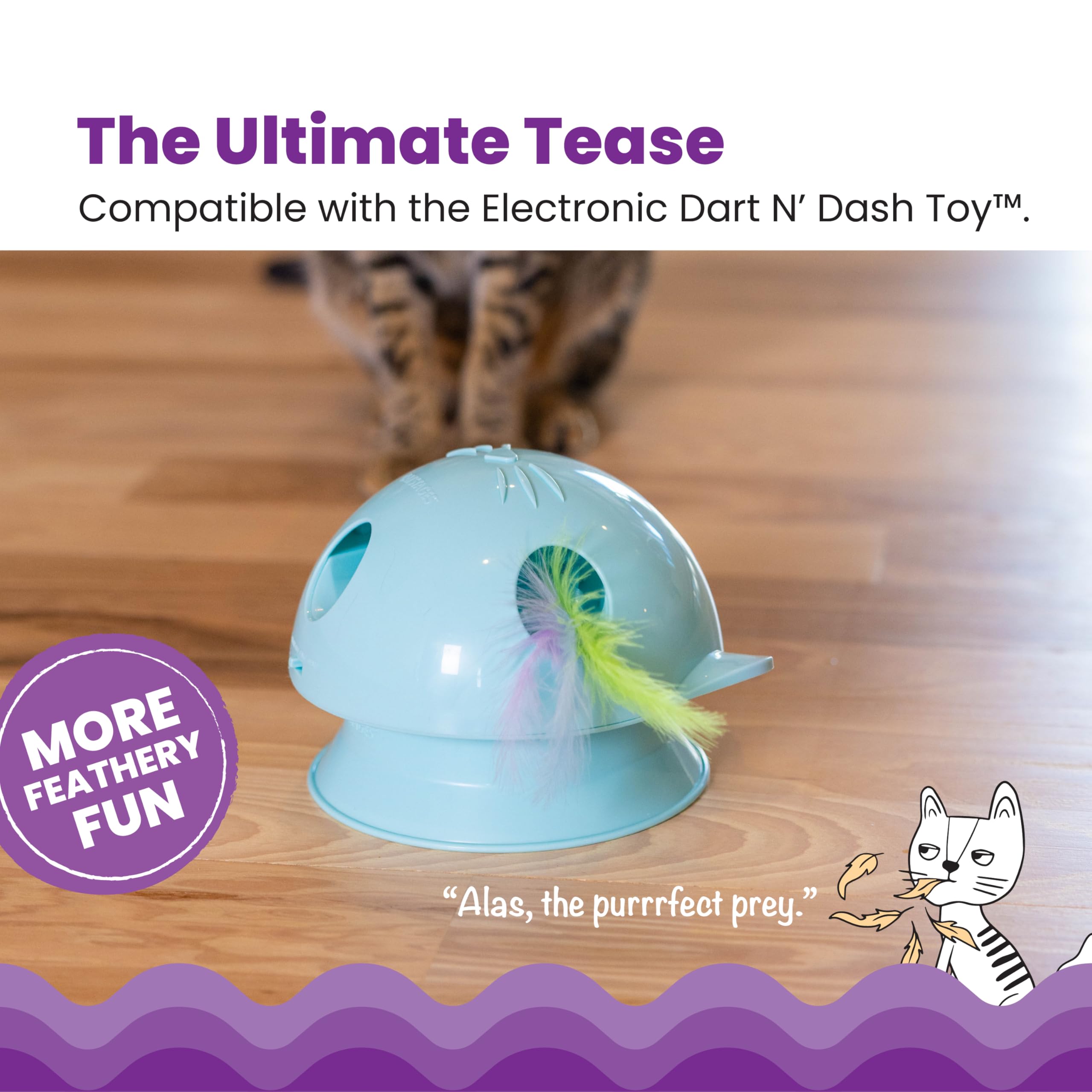 Interactive Flutter Dome Cat Toy for Indoor Play