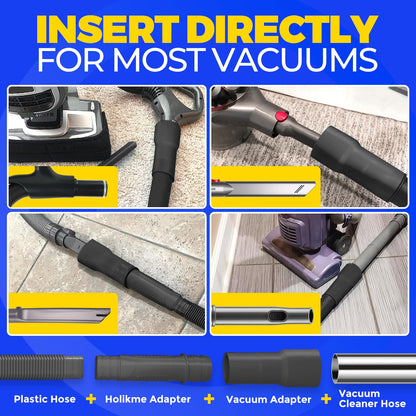 Holikme Dryer Vent Cleaning Kit Blue Lint Vacuum Attachment