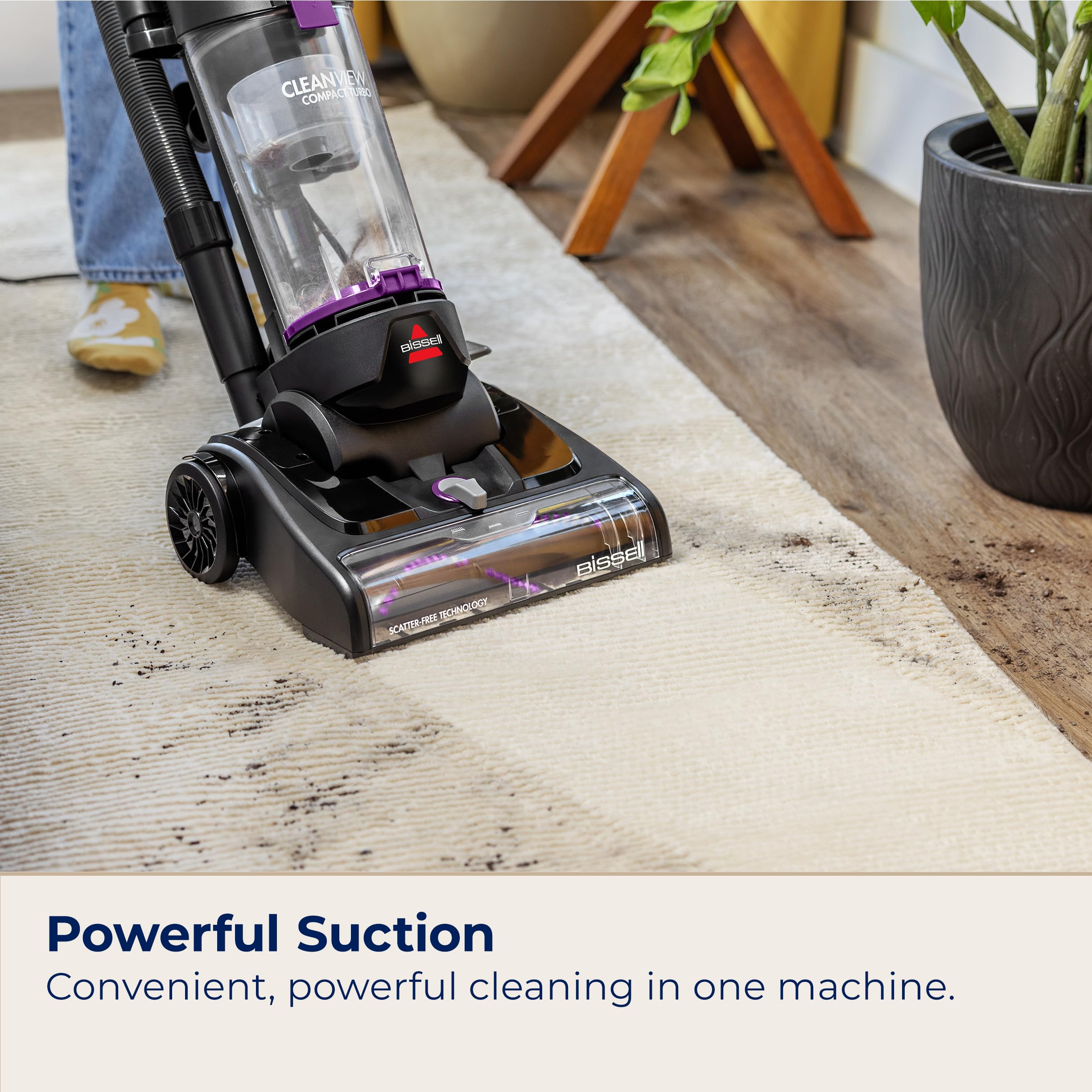 Bissell CleanView Compact Turbo Vacuum for Easy Pet Cleanup