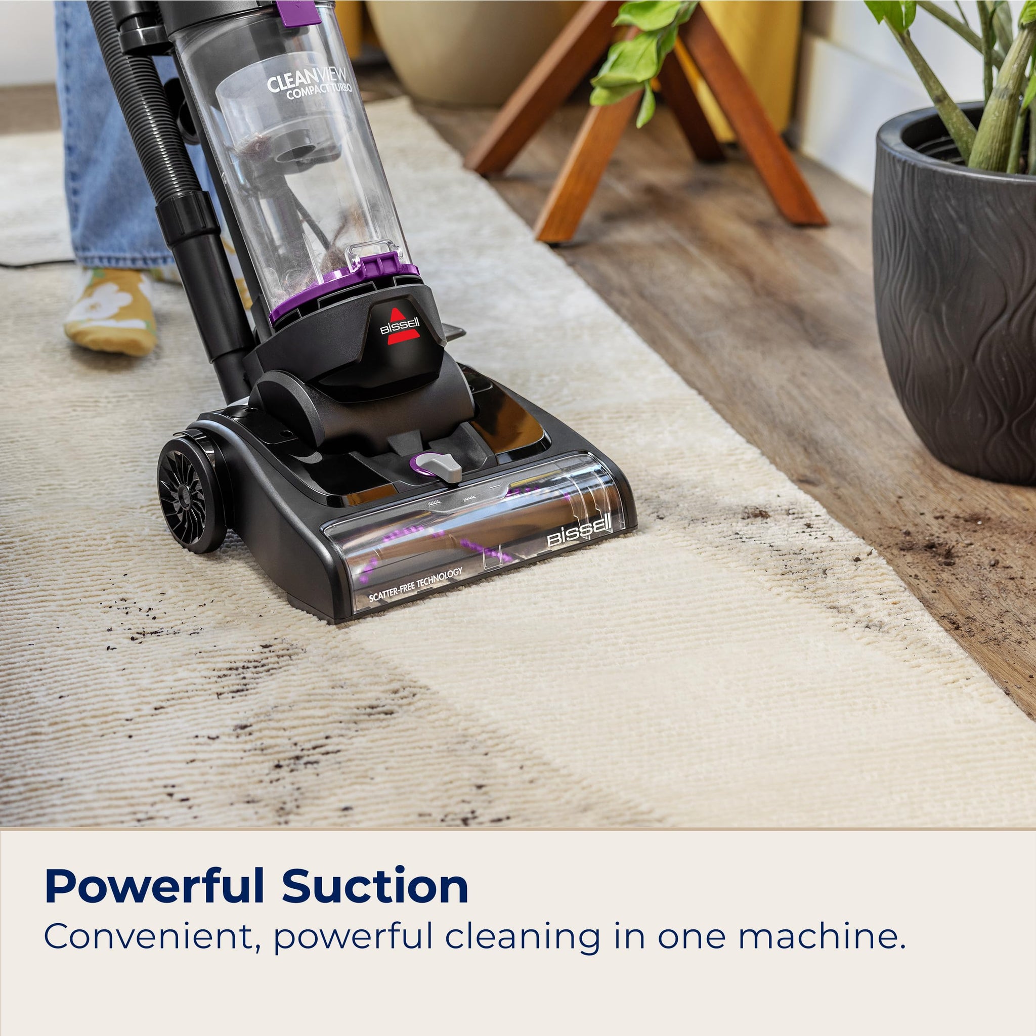 Bissell CleanView Compact Turbo Vacuum for Easy Pet Cleanup