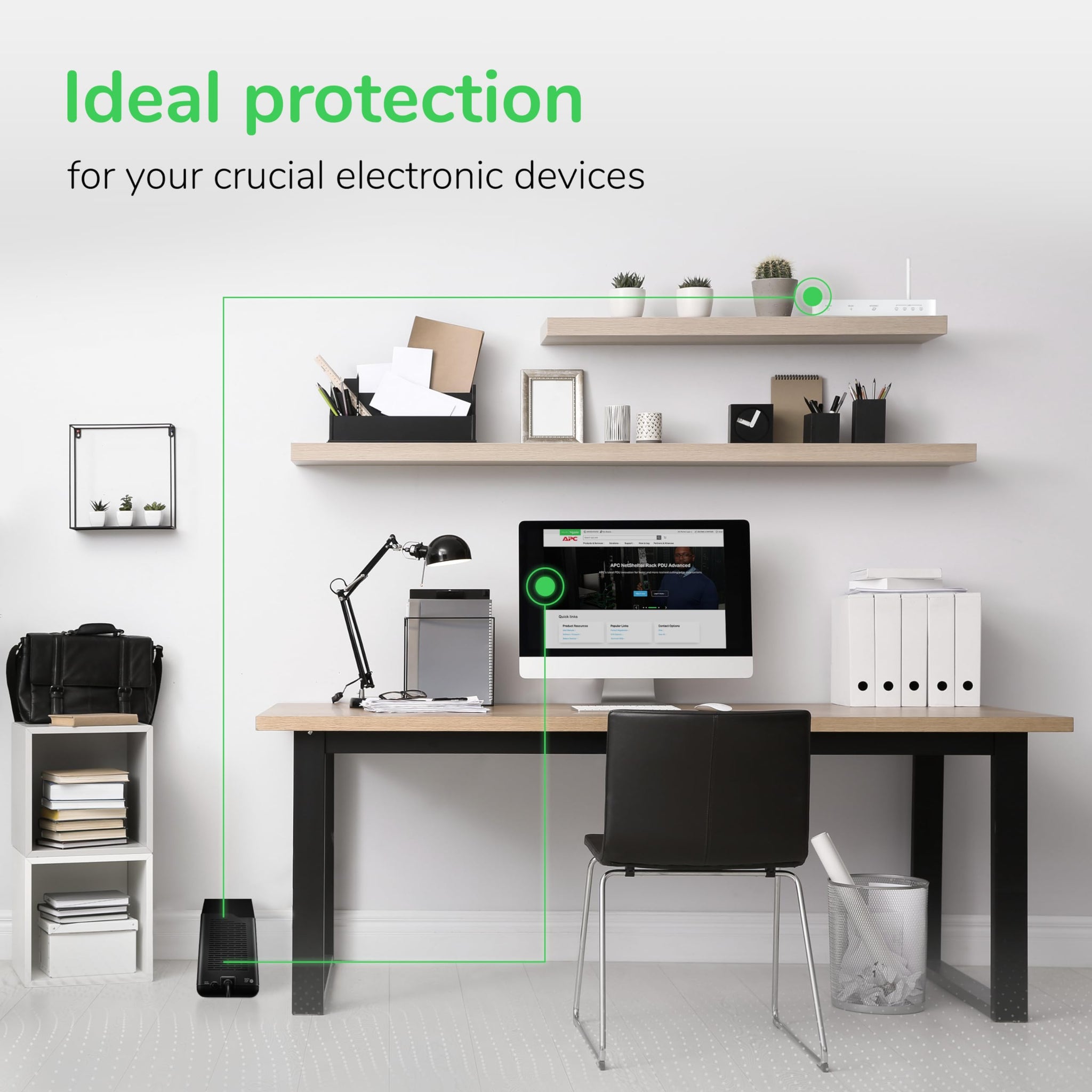 APC BE600M1 UPS Battery Backup For Reliable Power Supply