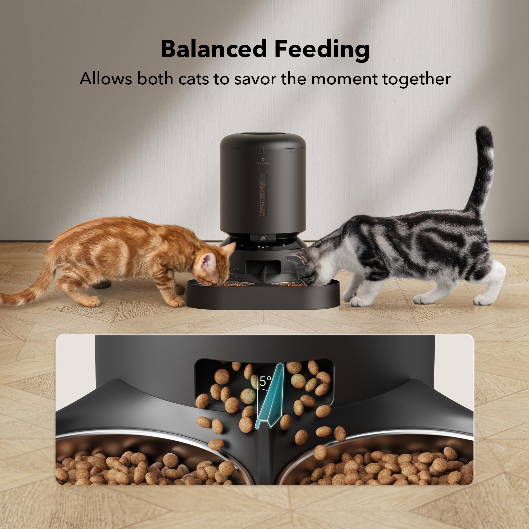 Petlibro Automatic Cat Food Dispenser for Two Pets