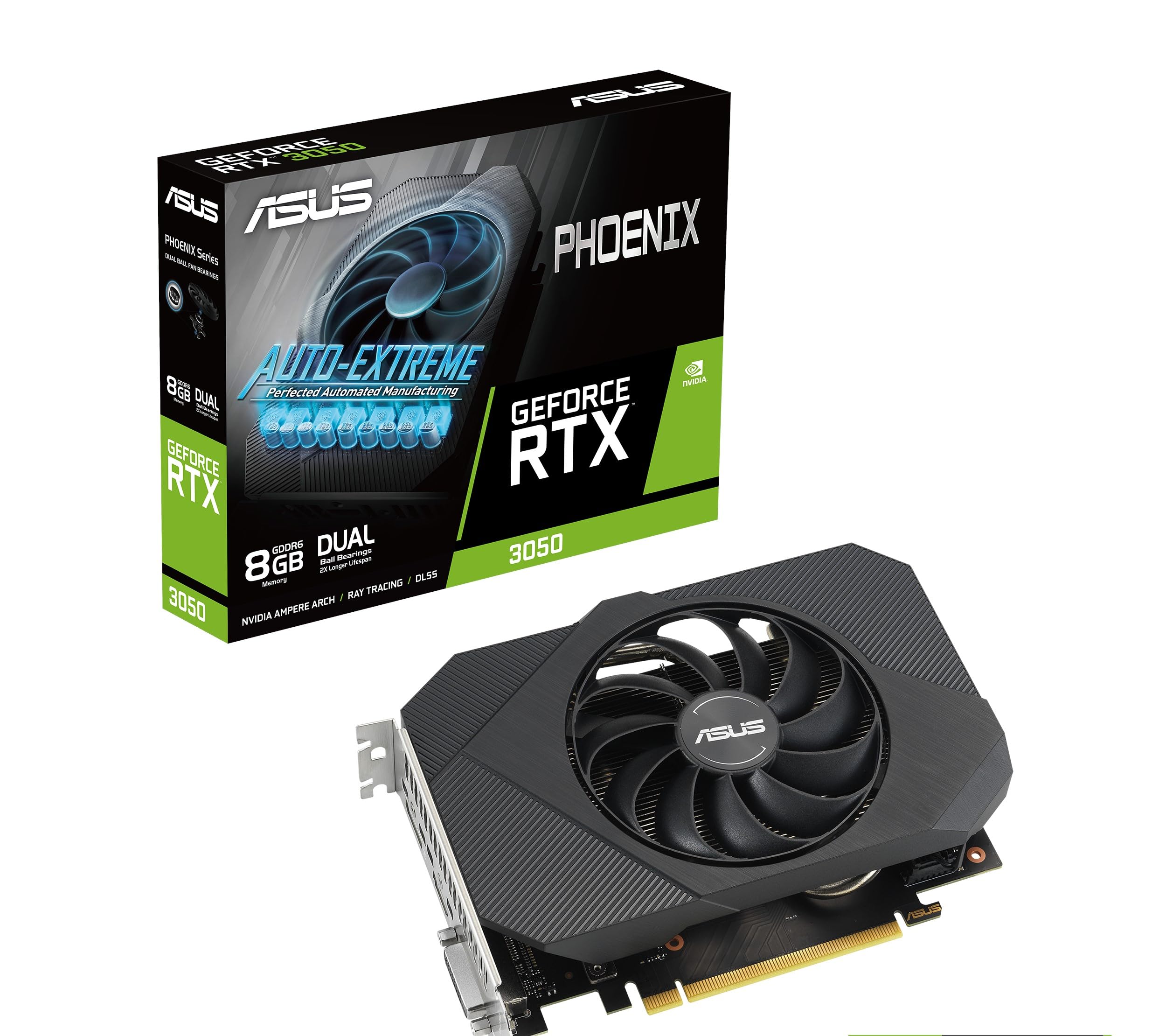 ASUS Dual GeForce RTX 3050 Gaming Graphics Card with Advanced Cooling
