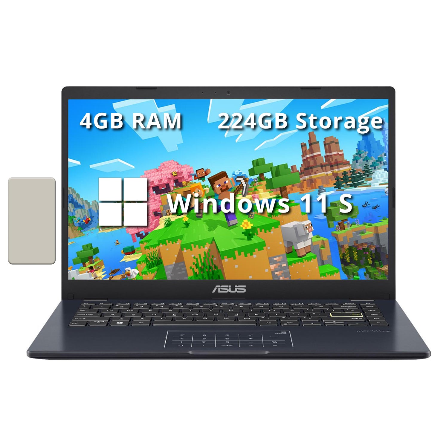 ASUS E410 Laptop Intel Celeron N4020 4GB 64GB 14 Inch HD