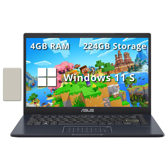 ASUS E410 Laptop Intel Celeron N4020 4GB 64GB 14 Inch HD