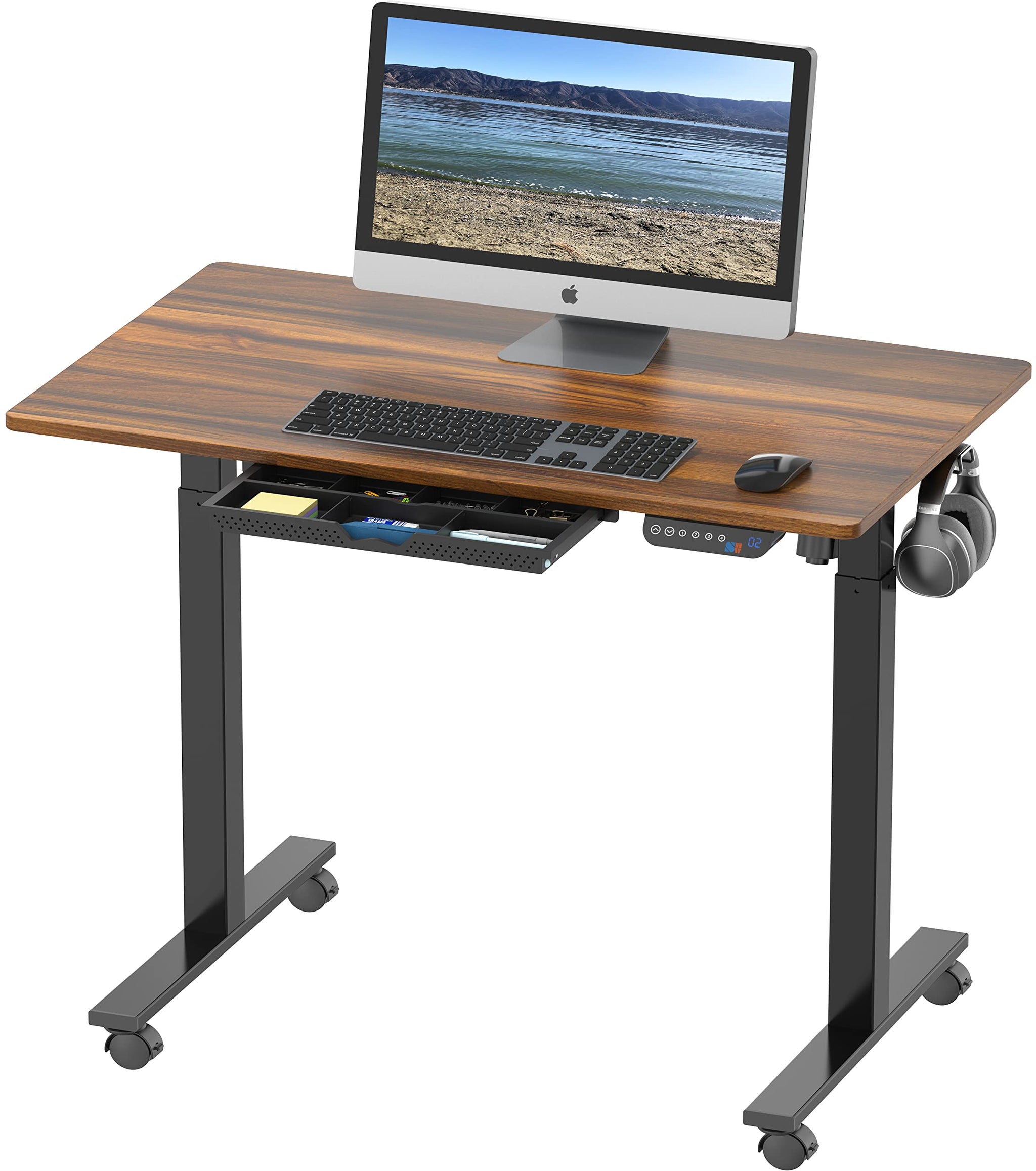 40 Inch Electric Height Adjustable Sit to Stand Desk