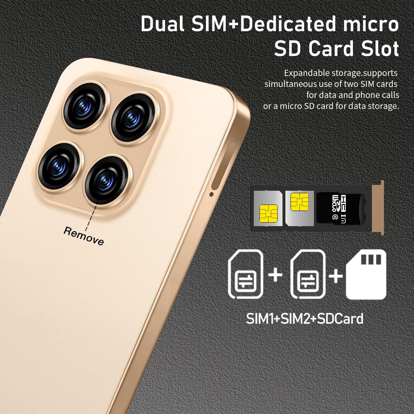 MMY 16PROMA X Unlocked Phone 6.99in HD Android 14 7000mAh 5G 16GB 512GB Deep Blue