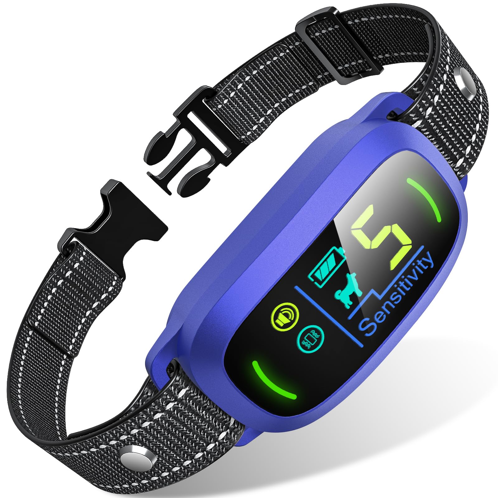Rechargeable Dog Bark Collar with Adjustable Sensitivity Levels