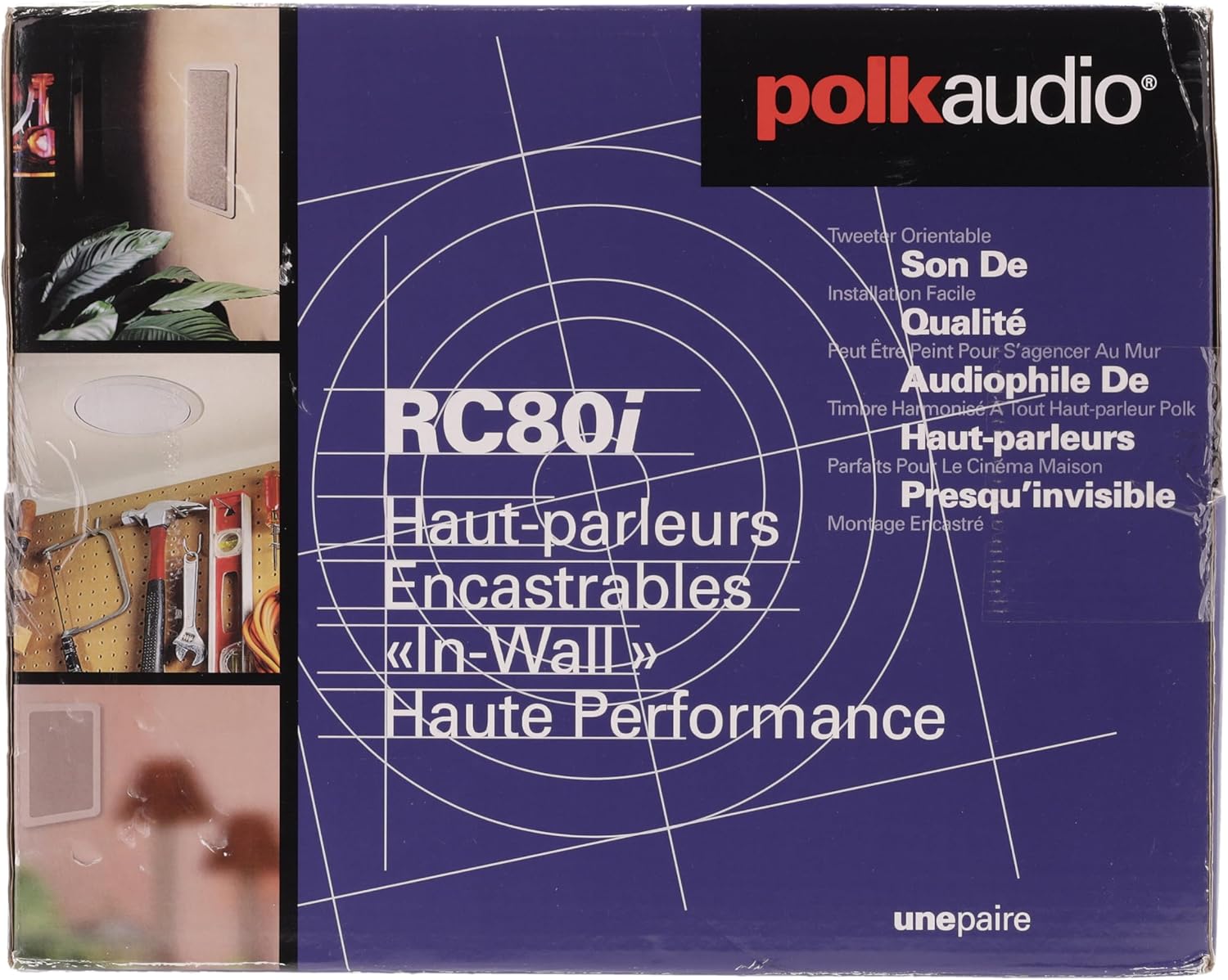 Polk Audio RC80i In Ceiling Speakers with Immersive Sound
