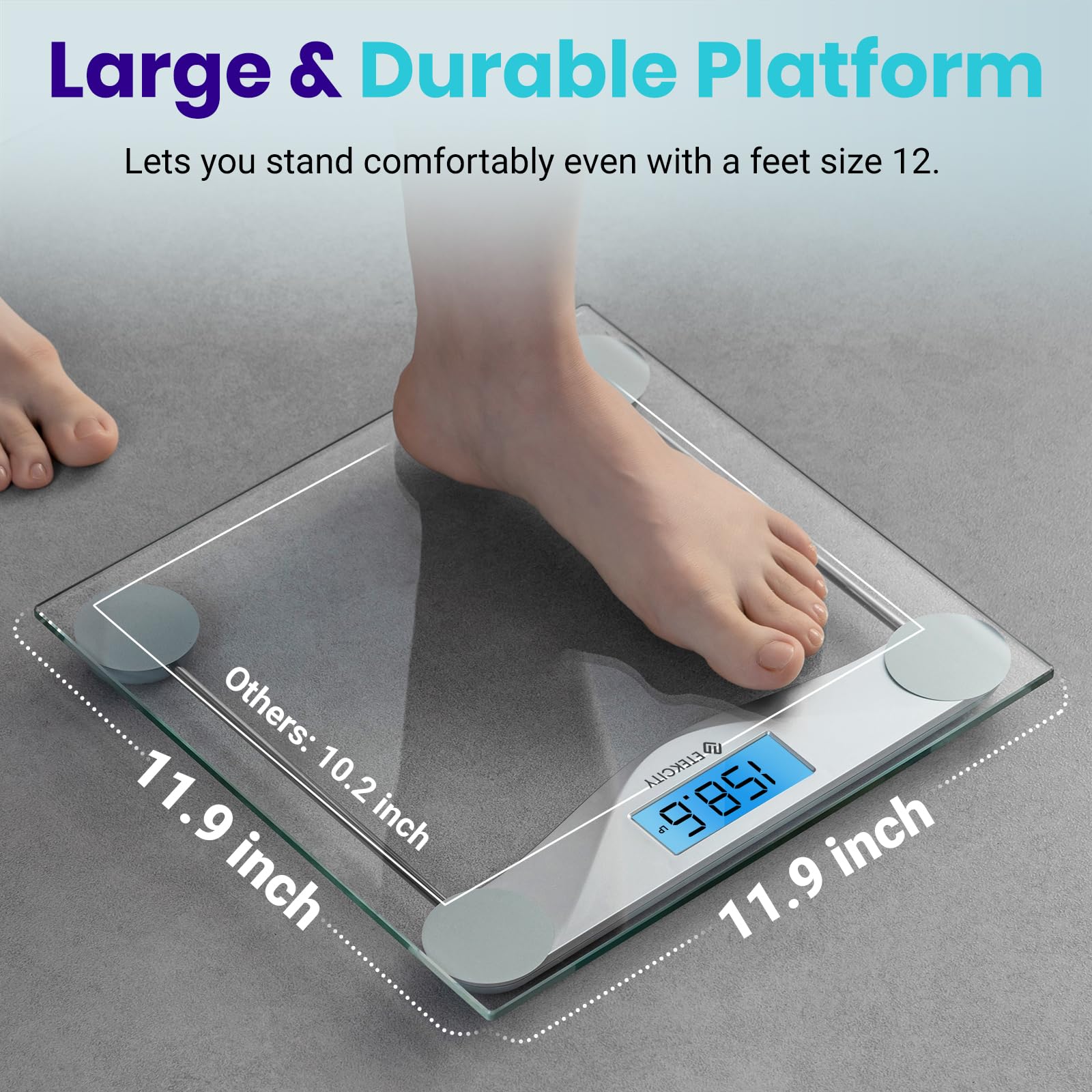 Smart Body Weight Scale with Accurate BMI Tracking