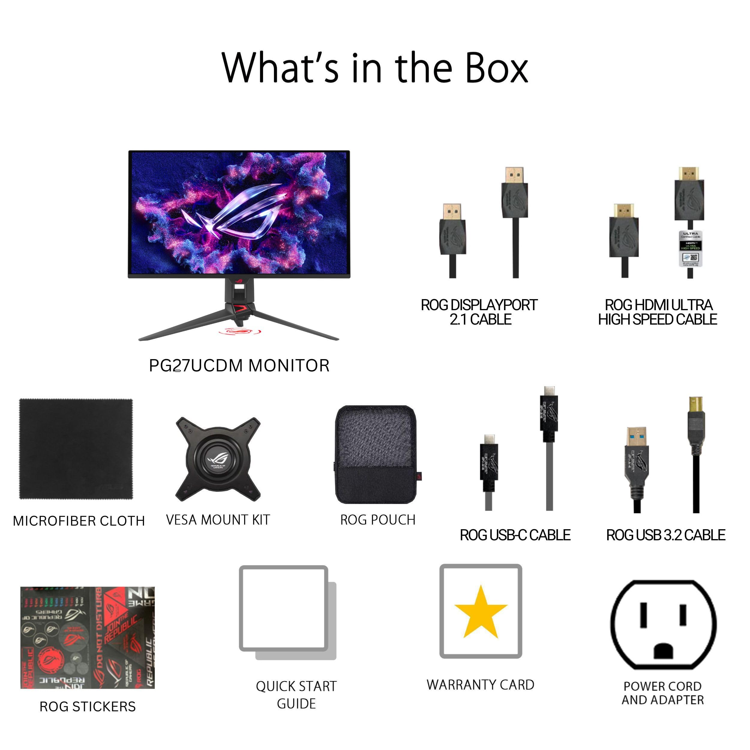 ASUS ROG Strix 27 Inch 1440P OLED Gaming Monitor