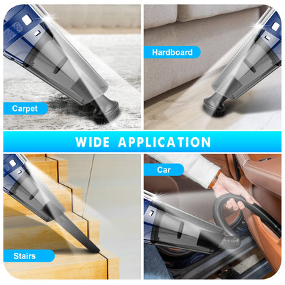 Handheld Cordless Vacuum 11000Pa Rechargeable for Car